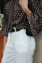 Blusa Magda Polka Dots Marrón