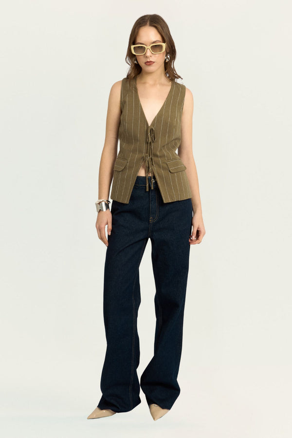 Chaleco Connie Verde Militar