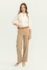 Blusa Jane Broderie Hueso