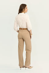 Blusa Jane Broderie Hueso
