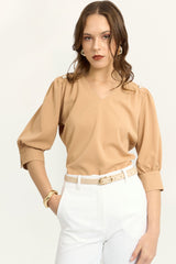 Blusa Jordani Camel