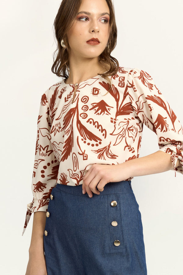 Blusa Arisha Lacre