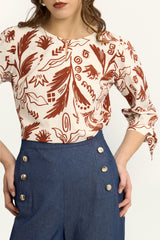 Blusa Arisha Lacre