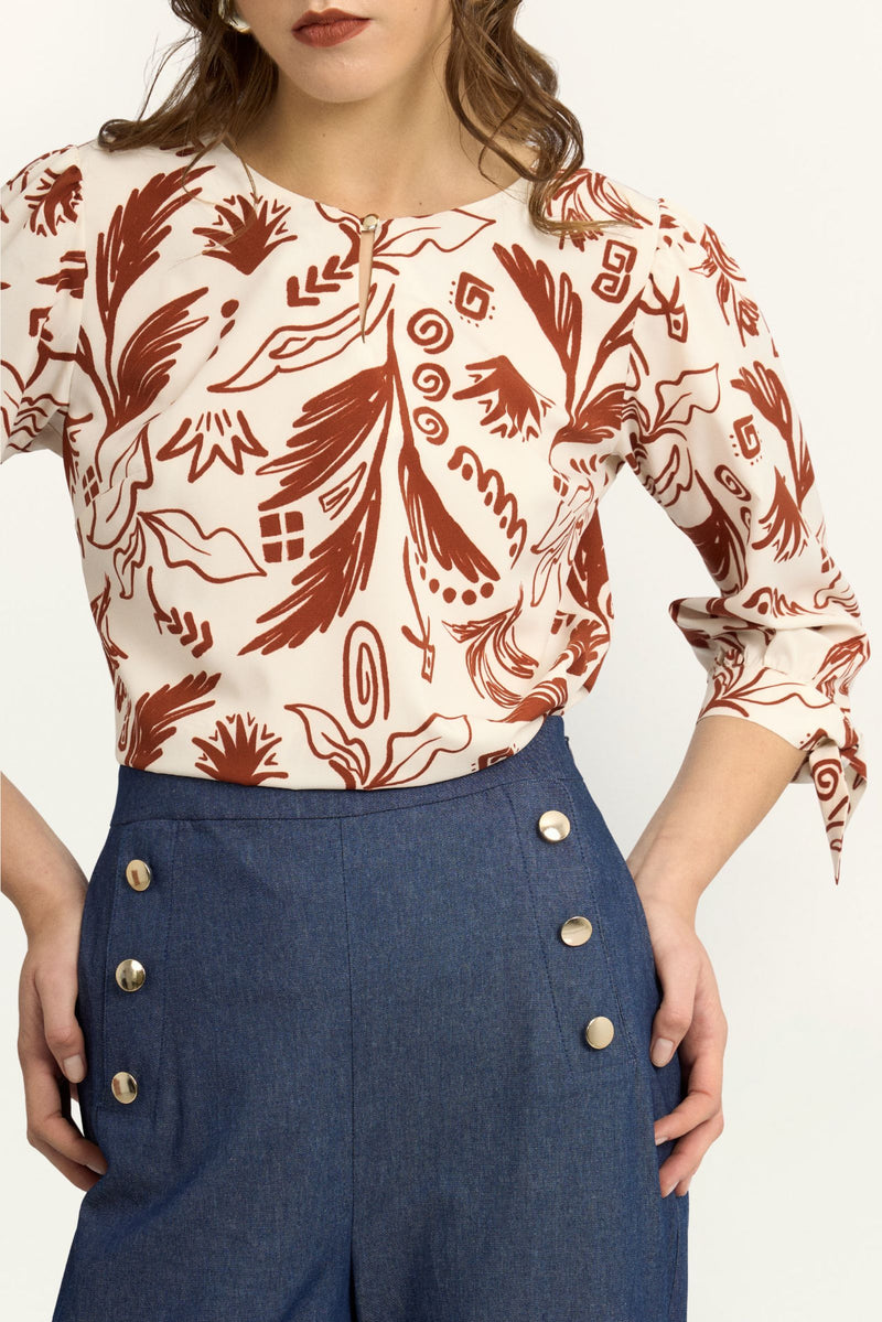 Blusa Arisha Lacre