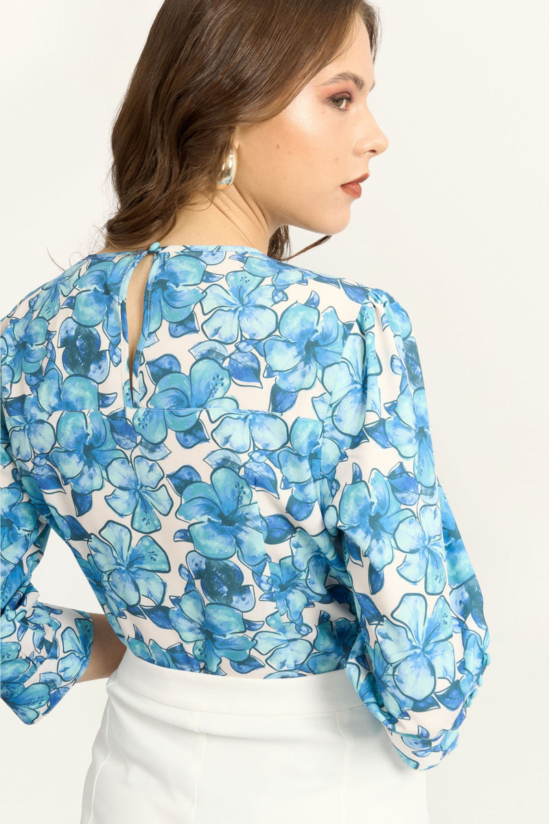 Blusa Belinda Celeste