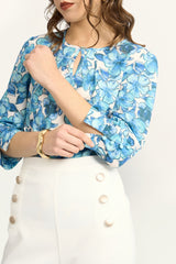 Blusa Belinda Celeste