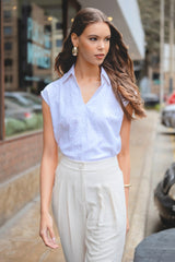 Blusa Diadema Lino Hueso