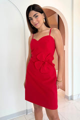 Vestido Flor Rojo