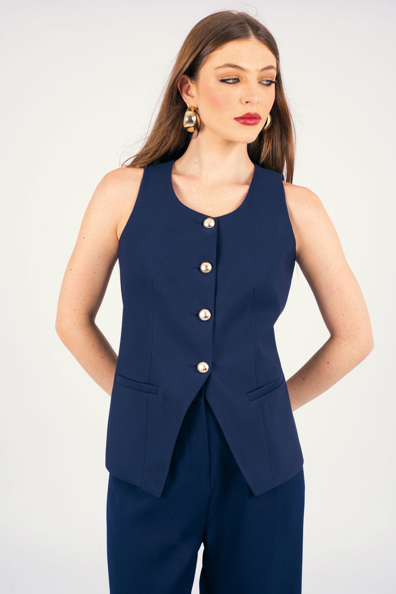 Chaleco Jeisa Azul