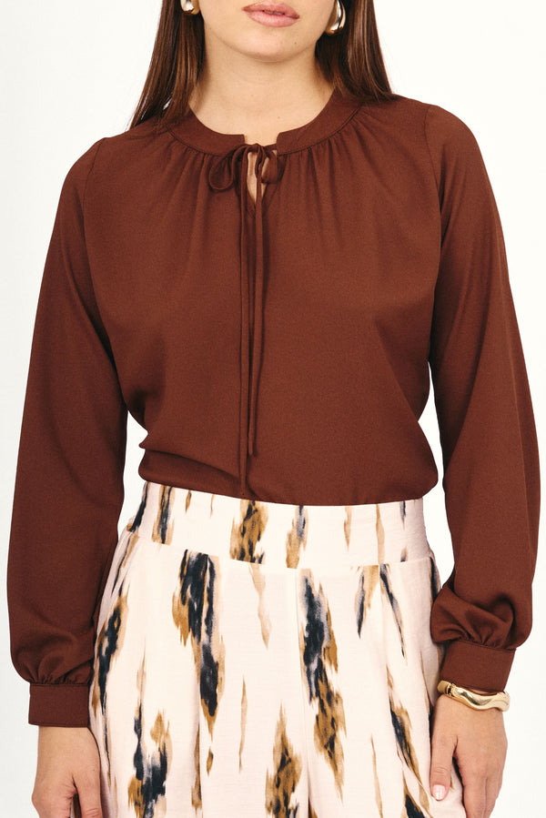Blusa Milani Marrón