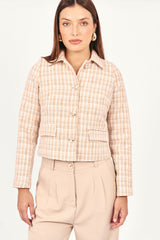 Chaqueta Tweed Tammar Beige