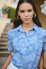 Blusa Armani Celeste