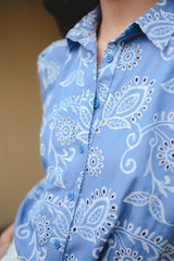 Blusa Armani Celeste