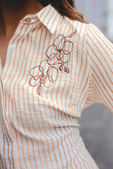 Blusa Amaya Rayas Cocoa