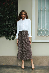Falda Lea Polka Dots Marrón