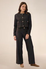 Chaqueta Amber Denim Negro