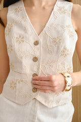 Chaleco Jessy Broderie