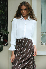 Falda Lea Polka Dots Marrón