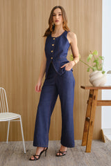 Chaleco Jeisa Denim Azul