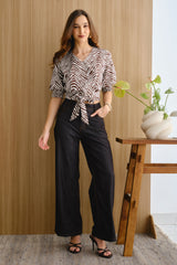 Pantalón Elisa Denim Negro