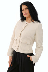 Chaqueta Australia Tweed Hueso
