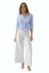 Blusa Paula Celeste Rayas