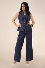 Chaleco Cassia Denim Azul