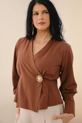 Blusa Maritza Marrón