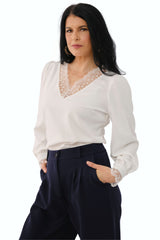 Blusa Corina Hueso