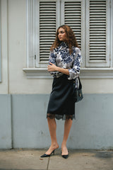 Blusa Soraida Azul Floral Print