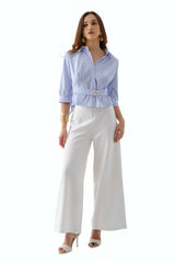 Blusa Paula Celeste Rayas