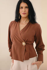 Blusa Maritza Marrón