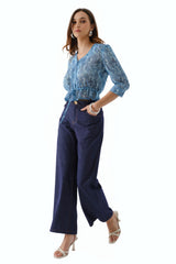 Blusa Zenaida Celeste
