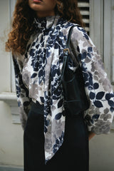 Blusa Soraida Azul Floral Print