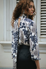 Blusa Soraida Azul Floral Print