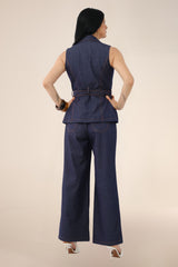 Chaleco Cassia Denim Azul