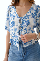 Blusa Anahí Celeste