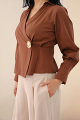 Blusa Maritza Marrón