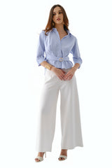 Blusa Paula Celeste Rayas