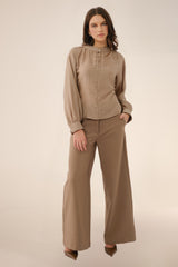 Palazzo Priyanka Khaki