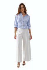 Blusa Paula Celeste Rayas