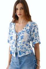 Blusa Anahí Celeste