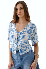 Blusa Anahí Celeste
