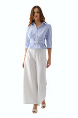 Blusa Paula Celeste Rayas