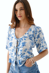 Blusa Anahí Celeste