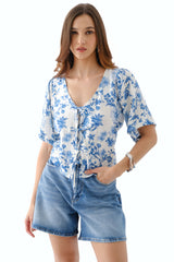 Blusa Anahí Celeste