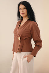 Blusa Maritza Marrón