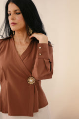 Blusa Maritza Marrón
