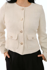 Chaqueta Australia Tweed Hueso