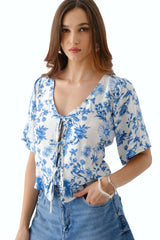 Blusa Anahí Celeste